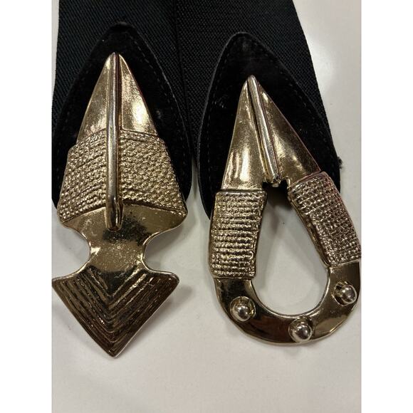 Vintage Omega Arrow Gold Buckle Womens Belt Size Medium - Picture 3 of 4